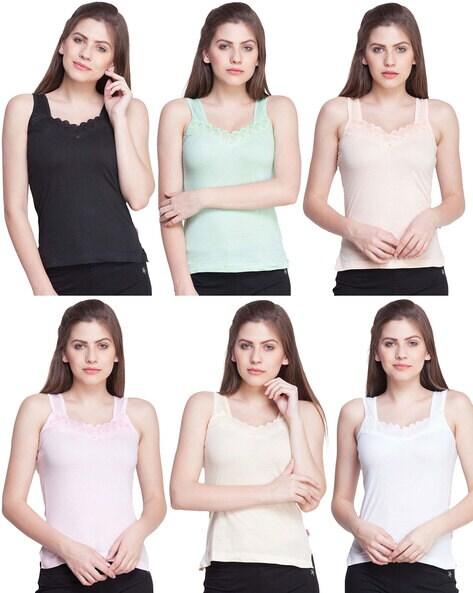 pack of 5  solid camisole