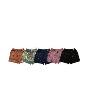 pack of 5 graphic print shorts