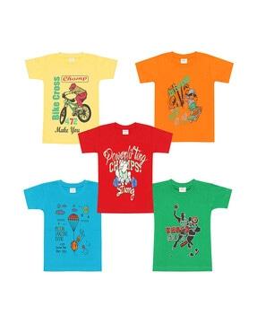 pack of 5 graphic t-shirt