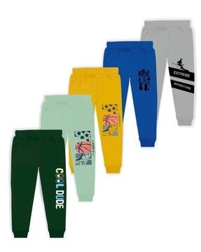pack of 5 joggers with elasticated waist