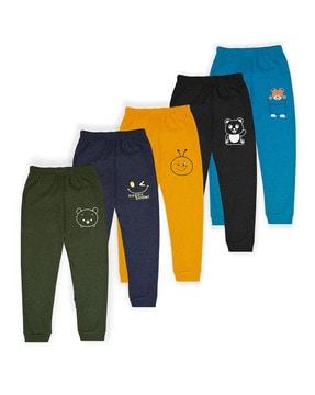 pack of 5 joggers with graphic print