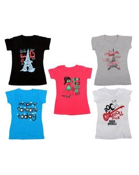 pack of 5 round-neck t-shirts