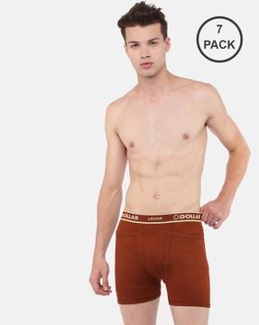 pack of 7 trunks with elasticated waistband