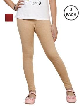 pack of 2  leggings with elastic waist