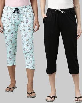 pack of 2  printed capri pants