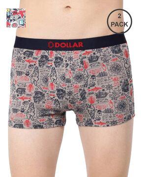 pack of 2 abstract cotton trunks