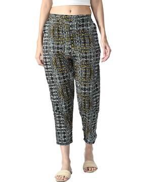 pack of 2 abstract high rise pants