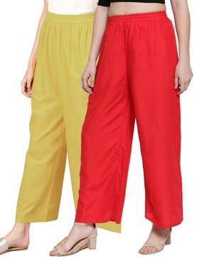pack of 2 ankle length palazzos