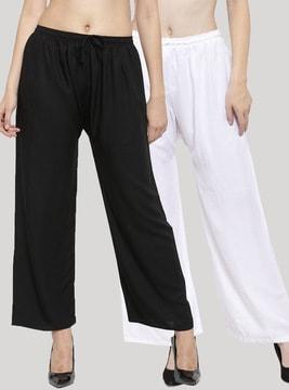 pack of 2 ankle-length palazzos