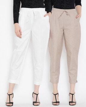 pack of 2 ankle length pants with insert pockets