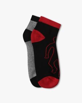 pack of 2 ankle-length socks