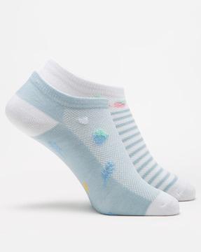 pack of 2 ankle-length socks