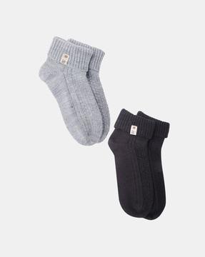 pack of 2 ankle-length socks