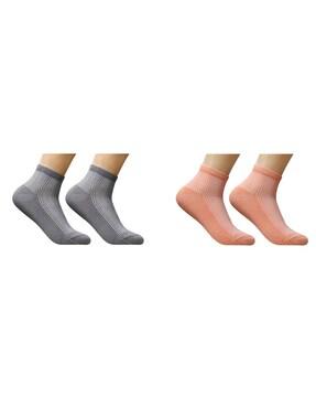 pack of 2 ankle length socks