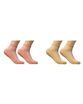 pack of 2 ankle length socks