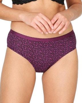 pack of 2 anti-bacterial & no marks waistband hipster panties