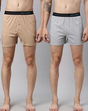 pack of 2 boxers with elastic waist