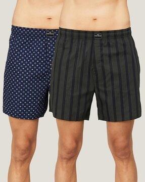 pack of 2 boxers with elasticated waist