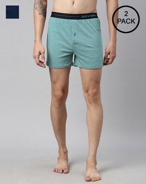 pack of 2 boxers with elasticated waist