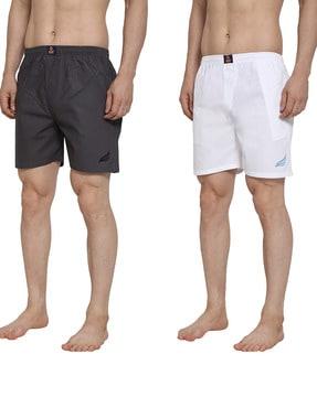 pack of 2 boxers with elasticated waistband