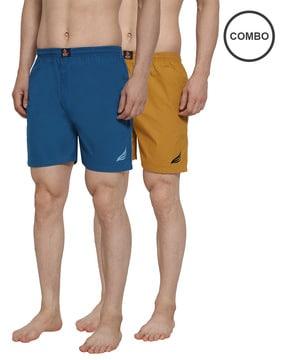 pack of 2 boxers with elasticated waistband