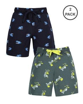 pack of 2 boys graphic print shorts
