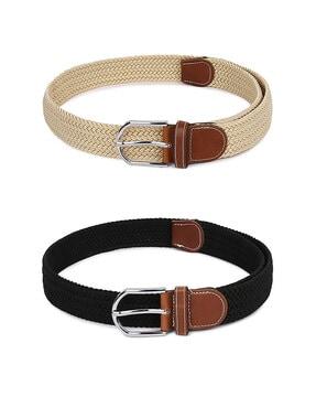 pack of 2 braided belt