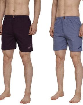 pack of 2 brand applique boxers