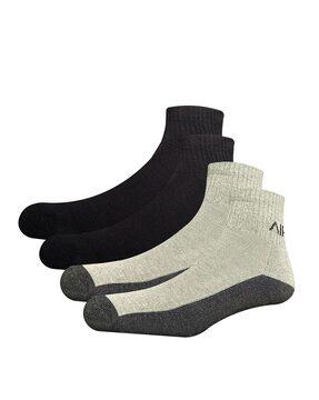 pack of 2 brand print ankle-length socks