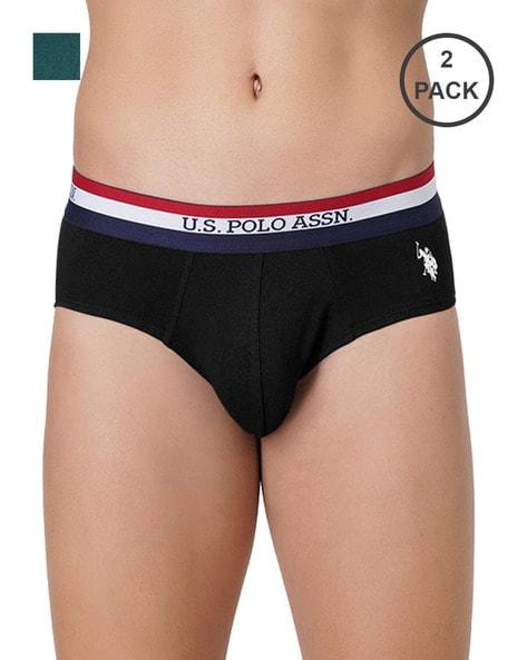 pack of 2 briefs with brand-knit waistband