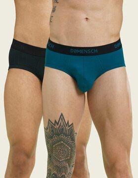 pack of 2 briefs with elasticated waist