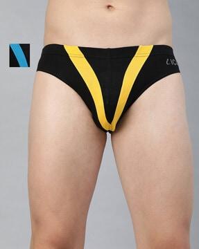 pack of 2 briefs with elasticated waistband