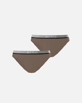 pack of 2 briefs with elasticated waistband