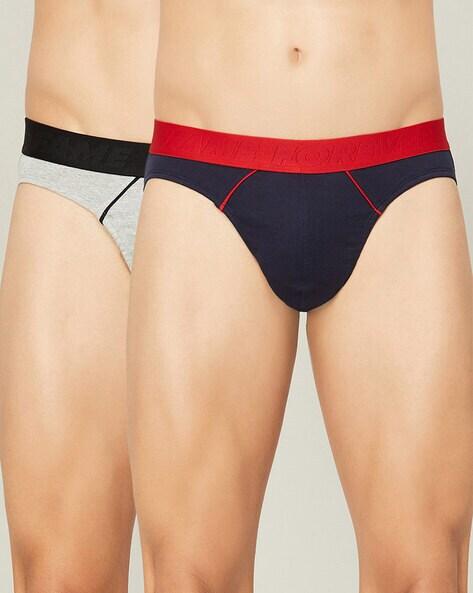 pack of 2 briefs with elasticated waistband