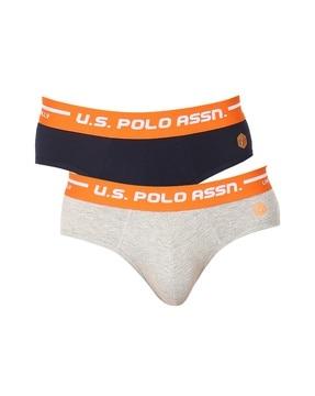 pack of 2 briefs with signature branding