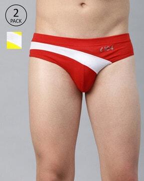 pack of 2 briefs with signature branding