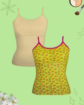 pack of 2 camisole with adjustable strap