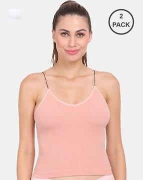 pack of 2 camisoles with strappy sleeves