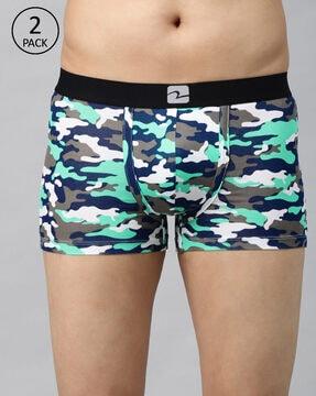 pack of 2 camo print boxers