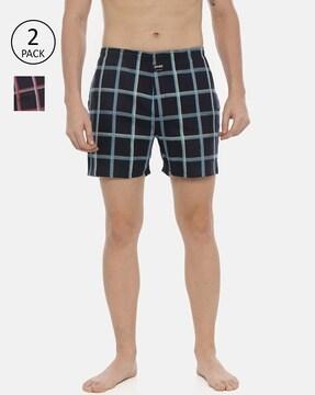 pack of 2 checked boxers