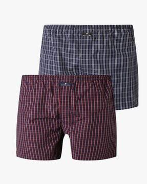 pack of 2 checked boxers