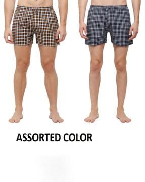 pack of 2 checked boxers