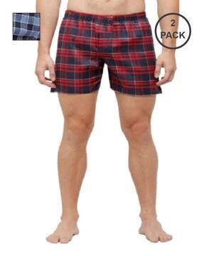 pack of 2 checked boxers