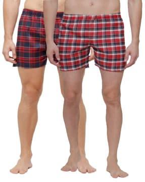 pack of 2 checked boxers