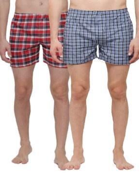 pack of 2 checked boxers