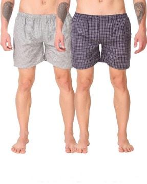 pack of 2 checked boxers