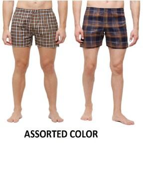 pack of 2 checked boxers