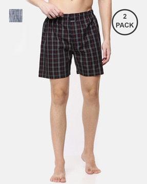 pack of 2 checked boxers