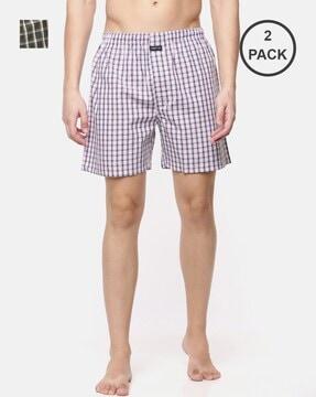 pack of 2 checked boxers