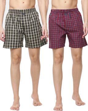 pack of 2 checked boxers